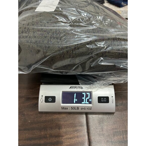 Chevron Patterned Olive Purple V-Neck Sweater Sz XL Made In Uruguay Merino Wool - Picture 9 of 9